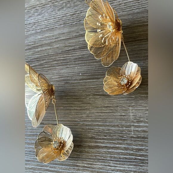 Bohemian flower earrings A168 - Picture 6 of 6